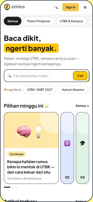Blog landing on mobile