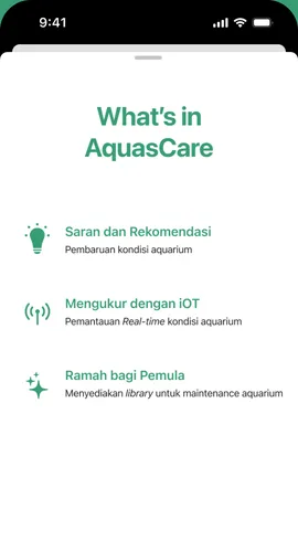 AquaCare screen 1