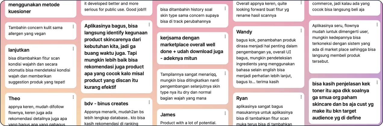 Quotes from SkinSense users collected during user review