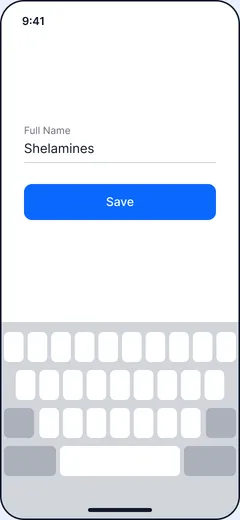 Save your name once